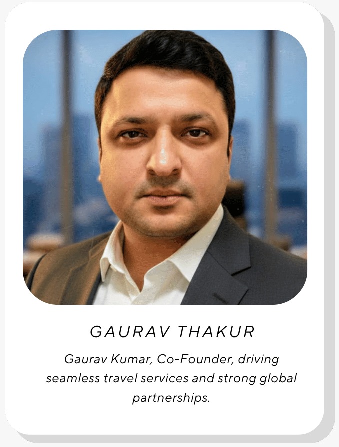 Gaurav thakur co founder of TravelPro DMC Pte Ltd