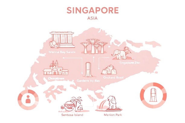 singapore tour map