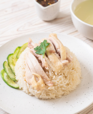 Hainanese chicken rice